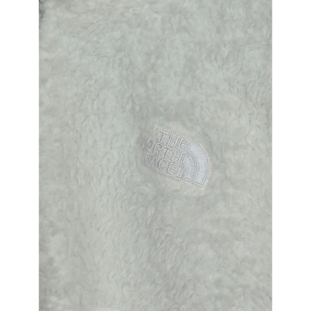 The North Face Fleece Hoodie Girls L 12 Cream High Pile Full Zip Jacket